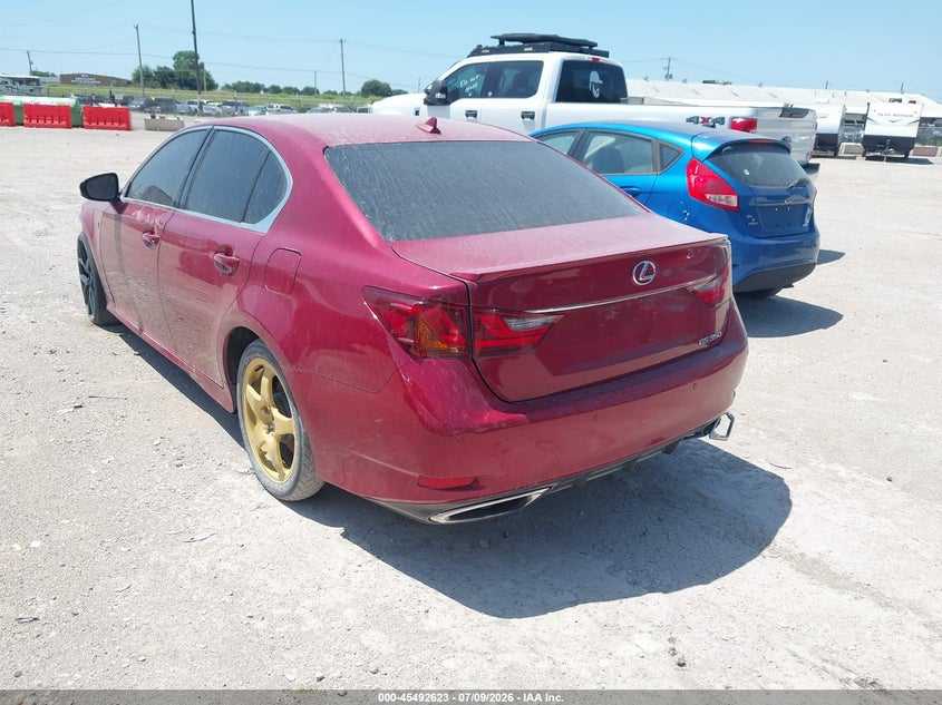 2013 Lexus Gs VIN JTHBE1BL0D5005634 IAAI salvage auction — FRONT END, Original (Texas), sold $825 on 2026-07-27 (photo 3)