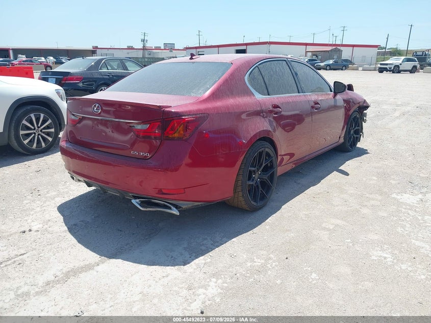2013 Lexus Gs VIN JTHBE1BL0D5005634 IAAI salvage auction — FRONT END, Original (Texas), sold $825 on 2026-07-27 (photo 4)