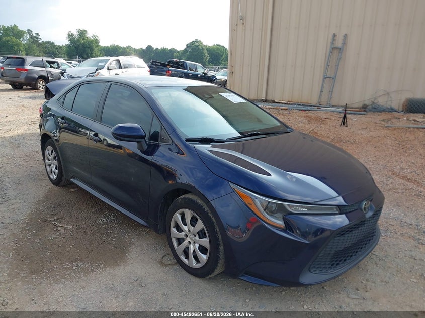 2020 Toyota Corolla VIN 5YFEPRAE9LP107753 IAAI salvage auction — REAR END, Salvage (North Carolina), sold $3,250 on 2026-07-27 (photo 1)