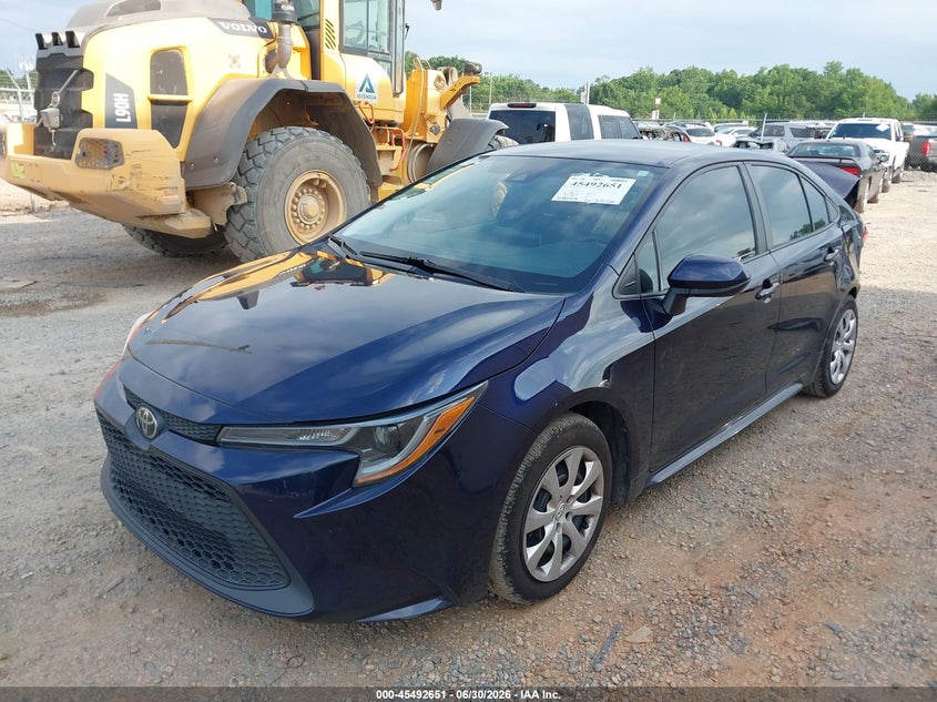 2020 Toyota Corolla VIN 5YFEPRAE9LP107753 IAAI salvage auction — REAR END, Salvage (North Carolina), sold $3,250 on 2026-07-27 (photo 2)