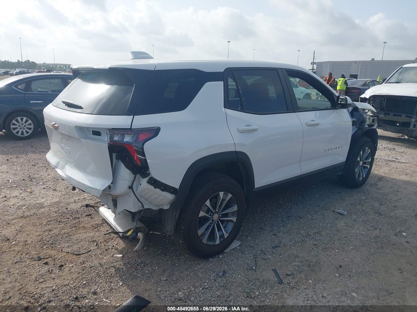 2026 Chevrolet Equinox VIN 3GNAXPEG1TL461902 IAAI salvage auction — FRONT & REAR, Clear (Texas), sold $12,500 on 2026-07-30 (photo 4)