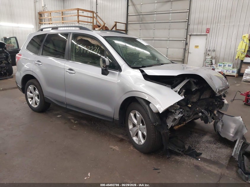 2015 Subaru Forester VIN JF2SJAHC5FH461720 IAAI salvage auction — FRONT END, Salvage (Minnesota), sold $1,200 on 2026-09-05 (photo 1)