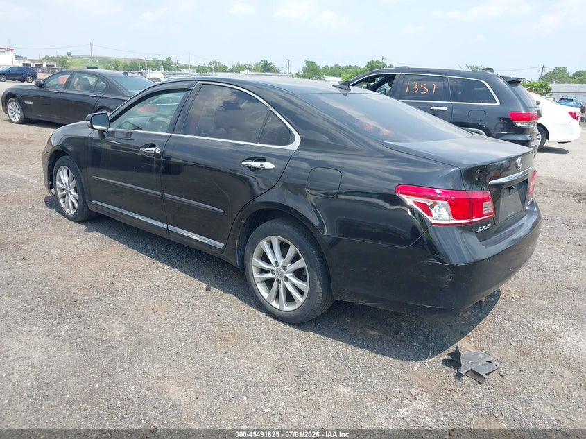 2010 Lexus Es 350 VIN JTHBK1EG5A2400378 IAAI salvage auction — FRONT END, Clear (New Jersey), sold $800 on 2026-07-06 (photo 3)