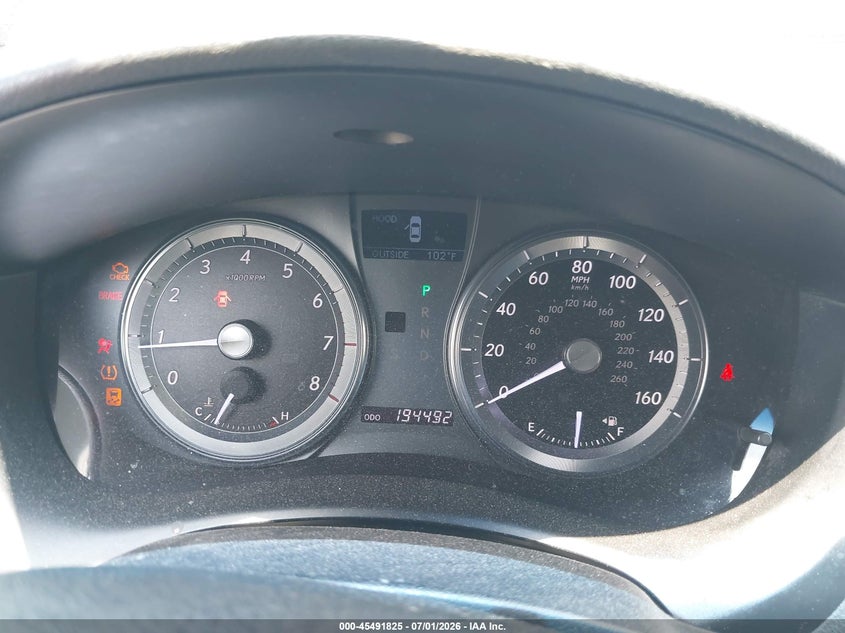2010 Lexus Es 350 VIN JTHBK1EG5A2400378 IAAI salvage auction — FRONT END, Clear (New Jersey), sold $800 on 2026-07-06 (photo 7)