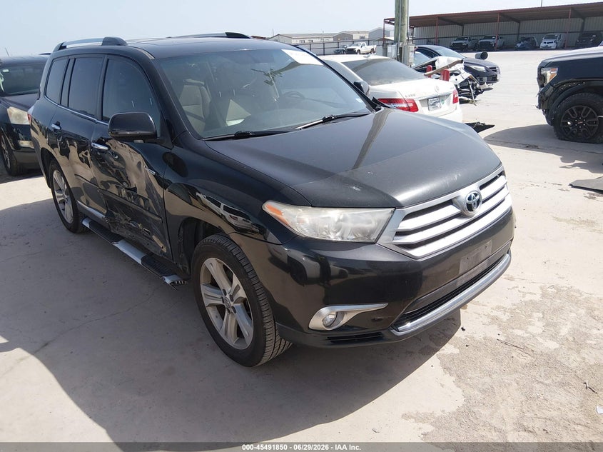 2012 Toyota Highlander VIN 5TDYK3EH1CS053675 IAAI salvage auction — LEFT & RIGHT, Original (Texas), sold $4,100 on 2026-07-30 (photo 1)