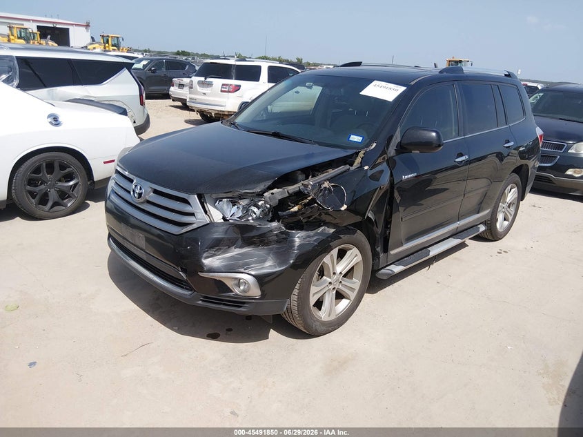 2012 Toyota Highlander VIN 5TDYK3EH1CS053675 IAAI salvage auction — LEFT & RIGHT, Original (Texas), sold $4,100 on 2026-07-30 (photo 2)
