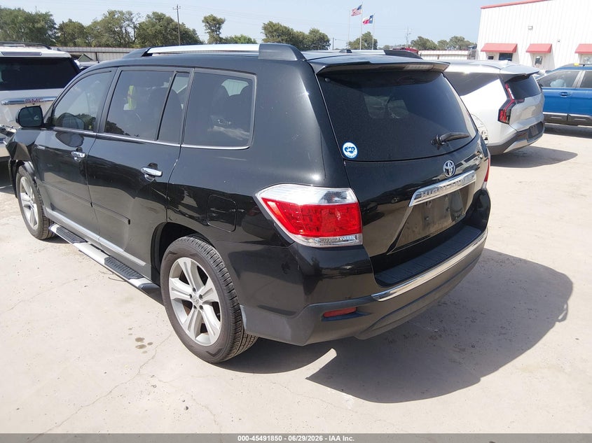 2012 Toyota Highlander VIN 5TDYK3EH1CS053675 IAAI salvage auction — LEFT & RIGHT, Original (Texas), sold $4,100 on 2026-07-30 (photo 3)
