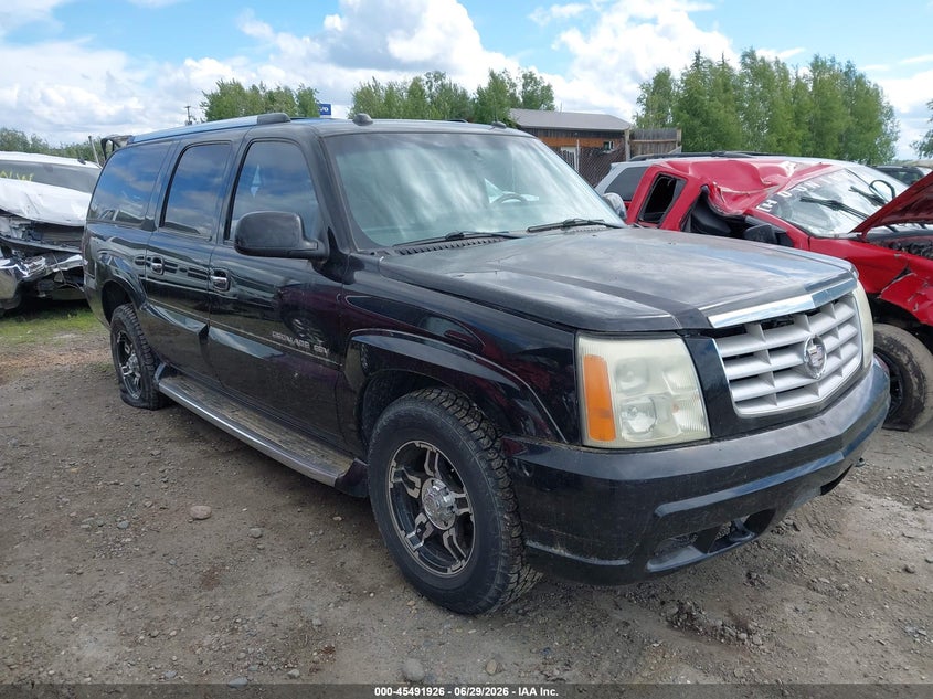 2004 Cadillac Escalade VIN 3GYFK66NX4G141552 IAAI salvage auction — REAR END, Bill Of Sale (Alaska), sold $600 on 2026-07-19 (photo 1)