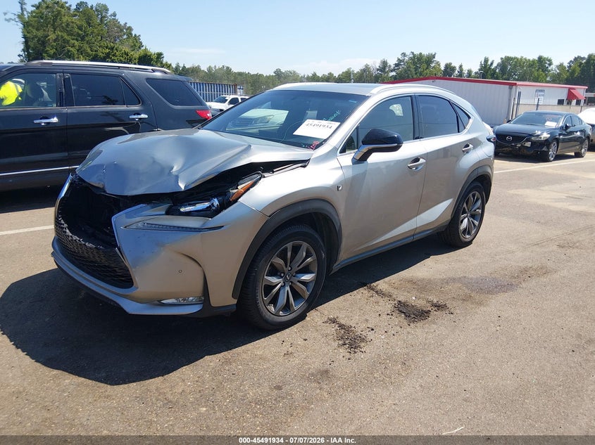 2016 Lexus Nx VIN JTJYARBZ4G2035121 IAAI salvage auction — FRONT END, Salvage (Mississippi), sold $4,550 on 2026-07-29 (photo 2)