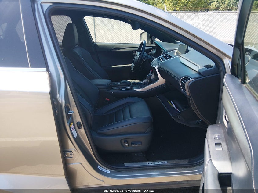 2016 Lexus Nx VIN JTJYARBZ4G2035121 IAAI salvage auction — FRONT END, Salvage (Mississippi), sold $4,550 on 2026-07-29 (photo 5)