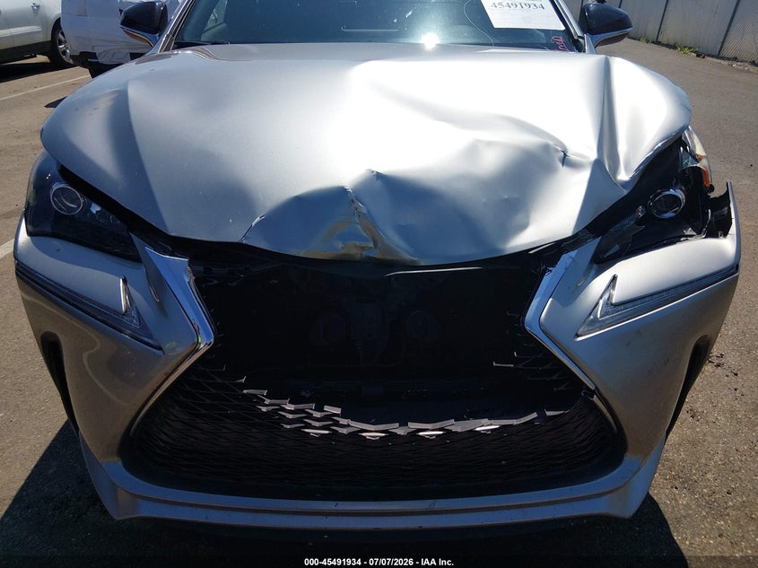 2016 Lexus Nx VIN JTJYARBZ4G2035121 IAAI salvage auction — FRONT END, Salvage (Mississippi), sold $4,550 on 2026-07-29 (photo 6)
