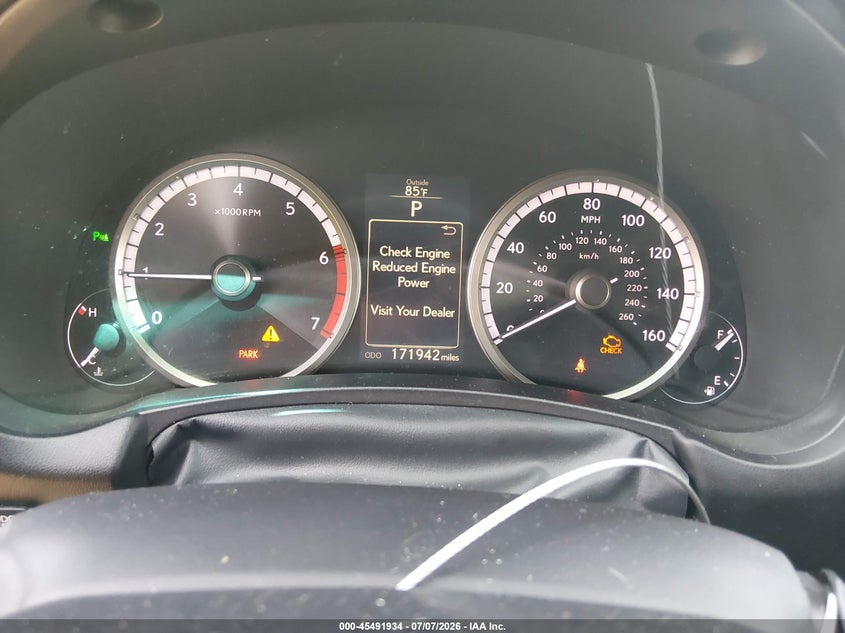 2016 Lexus Nx VIN JTJYARBZ4G2035121 IAAI salvage auction — FRONT END, Salvage (Mississippi), sold $4,550 on 2026-07-29 (photo 7)