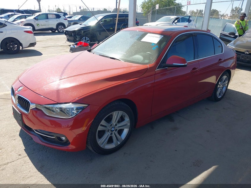 2018 BMW 3er VIN WBA8B9C54JK676933 IAAI salvage auction — RIGHT SIDE, Salvage Title, sold $6,000 on 2026-08-05 (photo 2)