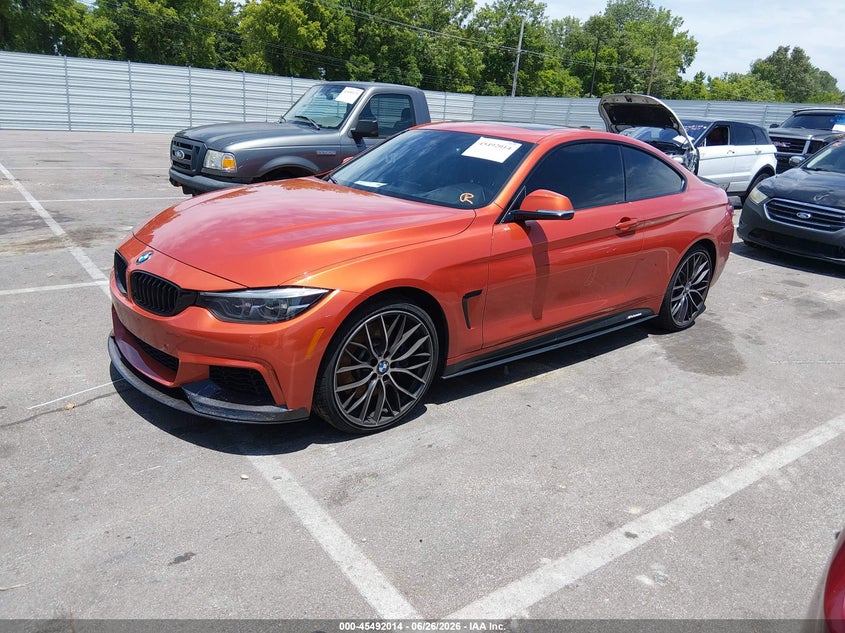 2018 BMW 4er VIN WBA4W9C54JAB95138 IAAI salvage auction — ENGINE DAMAGE, Salvage (Tennessee), sold $3,150 on 2026-07-21 (photo 2)