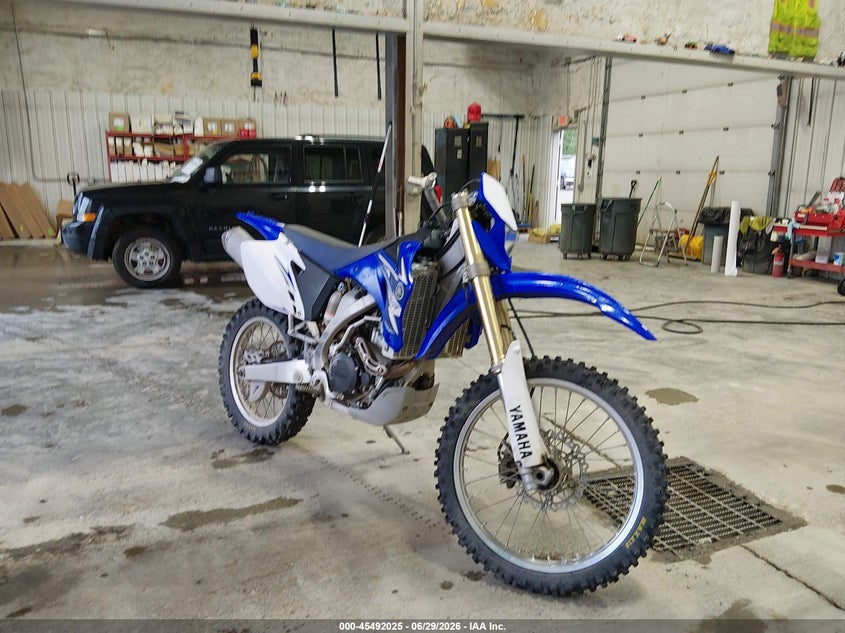 2009 Yamaha Wr450 VIN JYACJ13Y29A004314 IAAI salvage auction — FRONT END, Salvage (Idaho), sold $925 on 2026-07-24 (photo 1)
