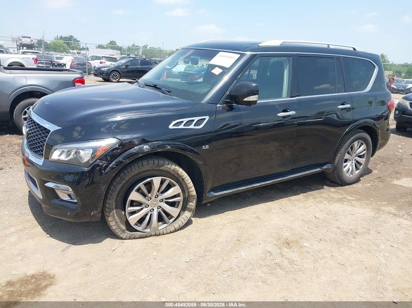 2017 Infiniti Qx80 VIN JN8AZ2NE2H9153095 IAAI salvage auction — LEFT FRONT, Salvage (Ohio), sold $25 on 2026-07-30 (photo 2)