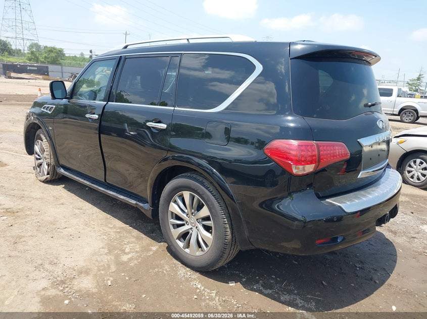 2017 Infiniti Qx80 VIN JN8AZ2NE2H9153095 IAAI salvage auction — LEFT FRONT, Salvage (Ohio), sold $25 on 2026-07-30 (photo 3)