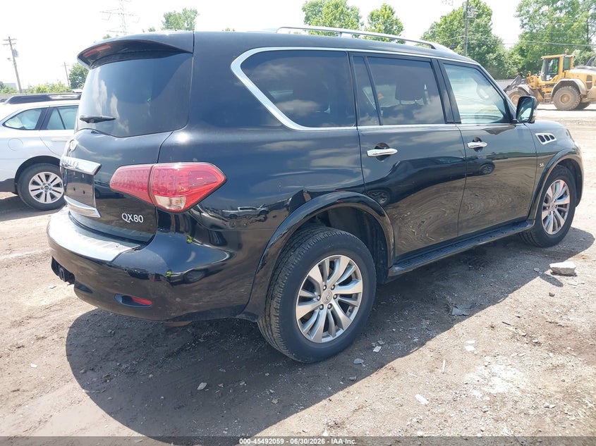 2017 Infiniti Qx80 VIN JN8AZ2NE2H9153095 IAAI salvage auction — LEFT FRONT, Salvage (Ohio), sold $25 on 2026-07-30 (photo 4)