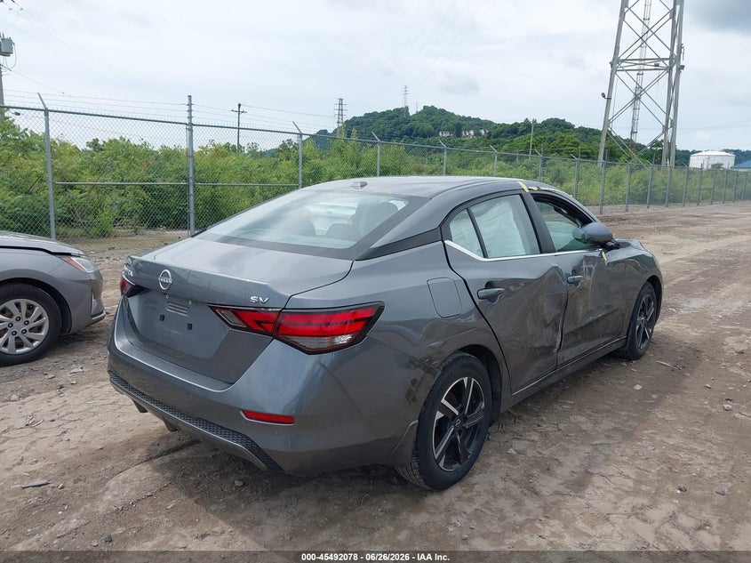 2024 Nissan Sentra VIN 3N1AB8CV7RY346945 IAAI salvage auction — RIGHT SIDE, Salvage (Pennsylvania), sold $5,125 on 2026-08-01 (photo 4)