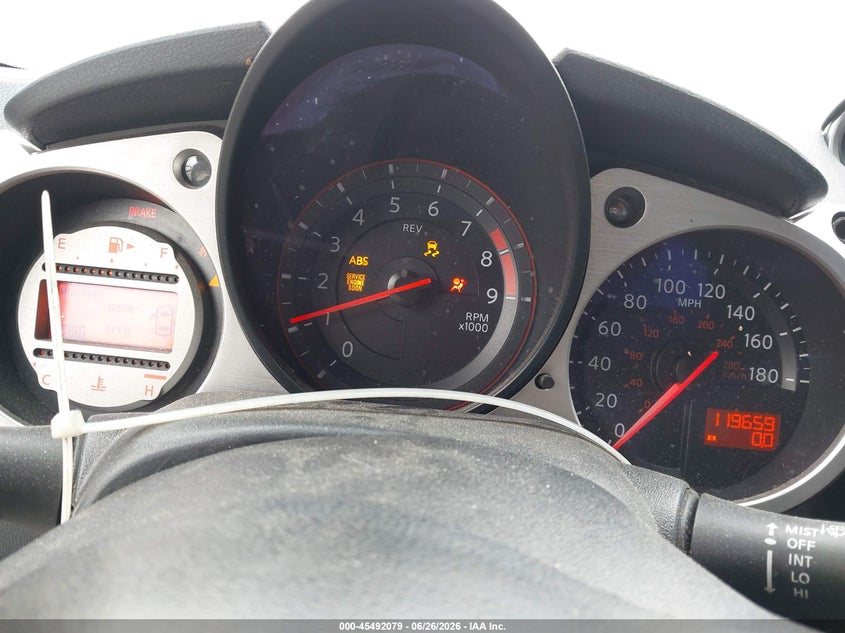 2012 Nissan 370z VIN JN1AZ4EH1CM562800 IAAI salvage auction — FRONT END, Salvage (California), sold $3,875 on 2026-07-28 (photo 7)