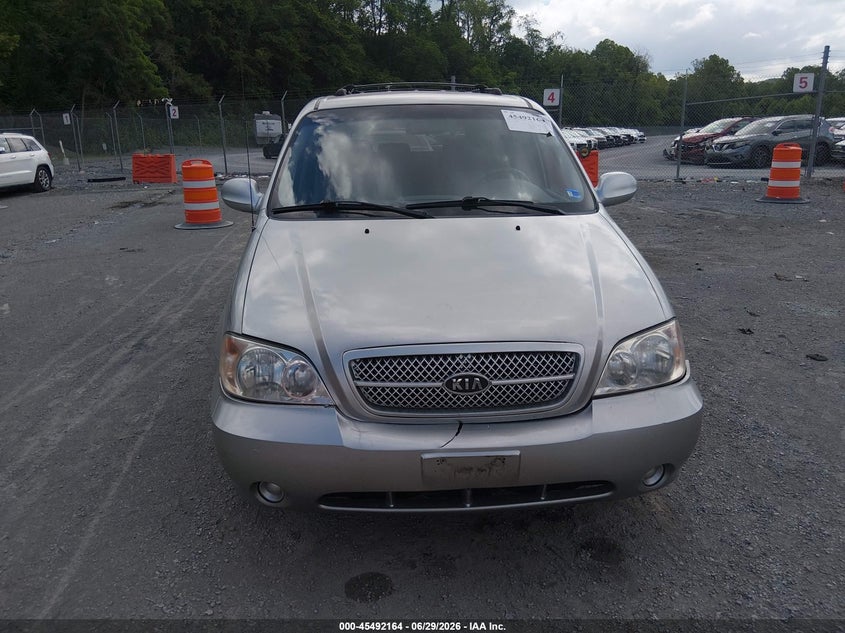 2005 Kia SEDONA VIN KNDUP132856726953 IAAI salvage auction — FRONT END, Clear (Virginia), sold $200 on 2026-07-21 (photo 6)