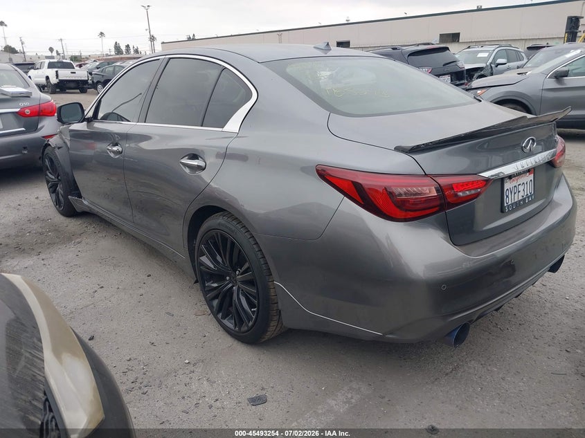 2021 Infiniti Q50 VIN JN1EV7BP8MM707536 IAAI salvage auction — STRIPPED, Salvage Title, sold $3,350 on 2026-07-19 (photo 3)