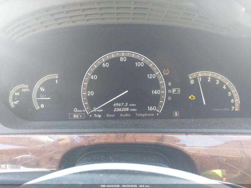 2008 Mercedes-benz S class VIN WDDNG86X28A175141 IAAI salvage auction — FRONT END, Mv-907A (New York), sold $450 on 2026-07-14 (photo 7)