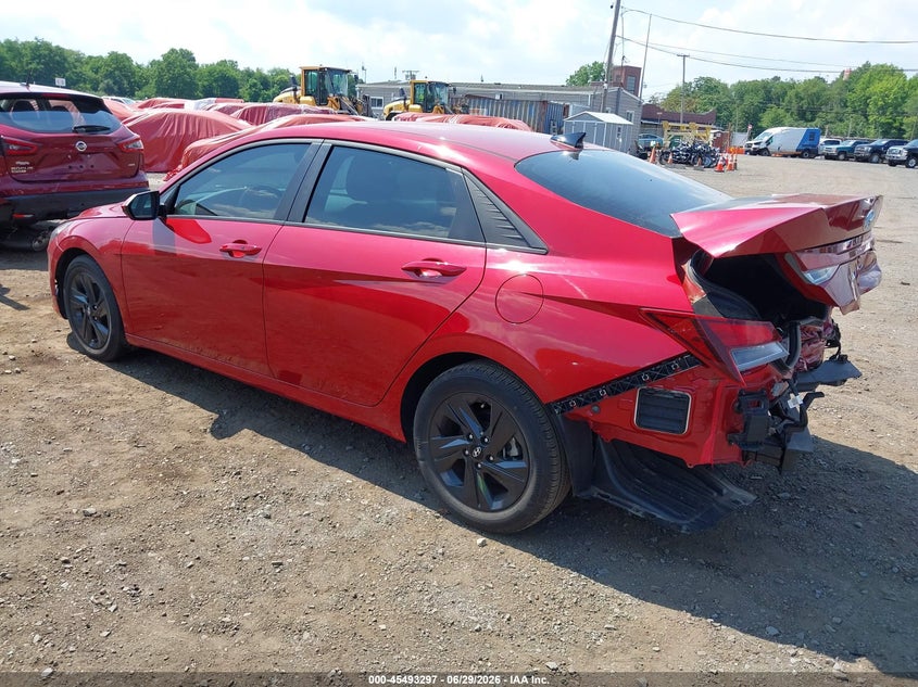 2022 Hyundai Elantra VIN KMHLS4AG7NU336279 IAAI salvage auction — REAR END, Salvage (Idaho), sold $25 on 2026-07-29 (photo 3)