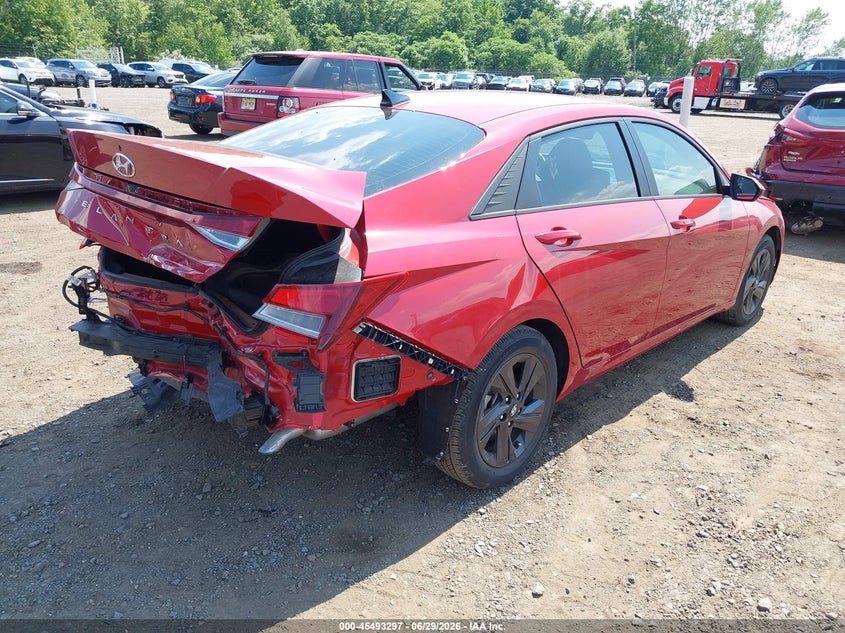 2022 Hyundai Elantra VIN KMHLS4AG7NU336279 IAAI salvage auction — REAR END, Salvage (Idaho), sold $25 on 2026-07-29 (photo 4)