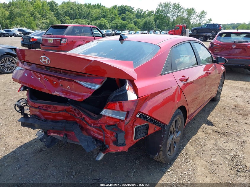2022 Hyundai Elantra VIN KMHLS4AG7NU336279 IAAI salvage auction — REAR END, Salvage (Idaho), sold $25 on 2026-07-29 (photo 6)