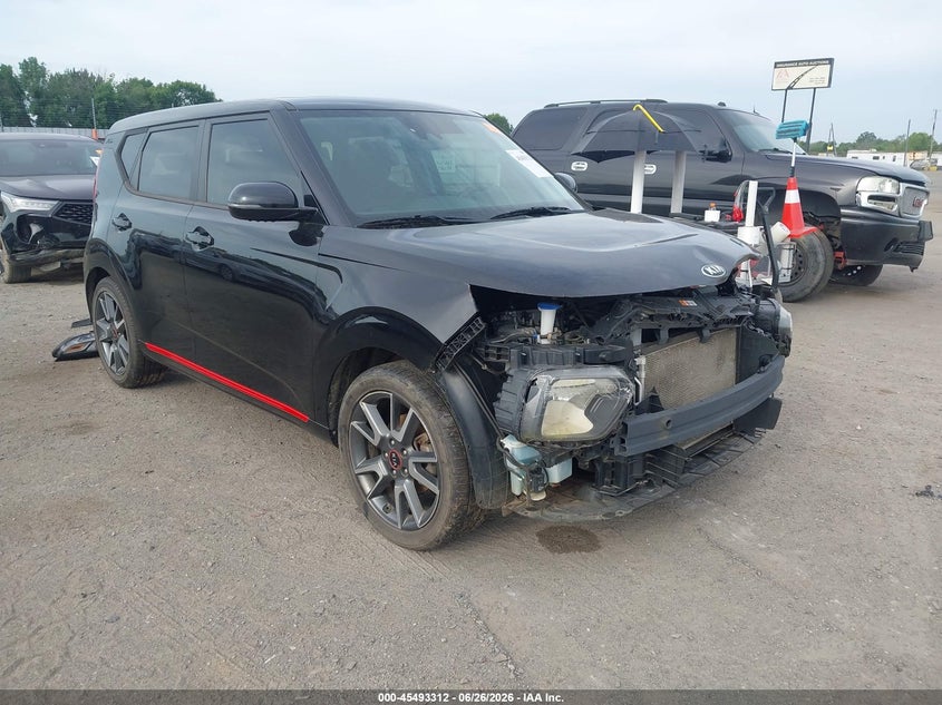2021 Kia Soul VIN KNDJ63AU4M7751573 IAAI salvage auction — FRONT END, Salvage (Arkansas), sold $1,775 on 2026-07-15 (photo 1)