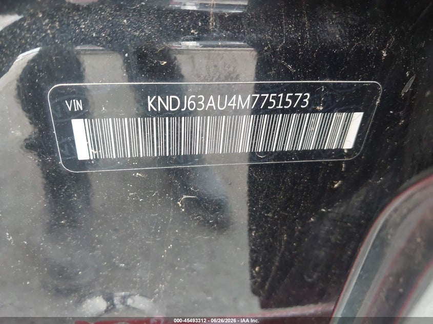 2021 Kia Soul VIN KNDJ63AU4M7751573 IAAI salvage auction — FRONT END, Salvage (Arkansas), sold $1,775 on 2026-07-15 (photo 9)