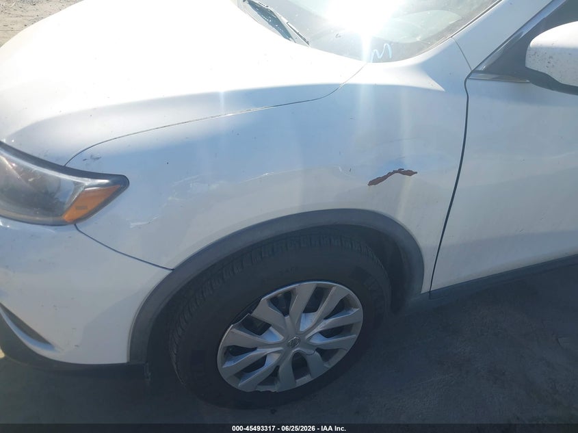 2016 Nissan Rogue VIN JN8AT2MV8GW139348 IAAI salvage auction — FRAME DAMAGE, Clear - Dealer Only (California), sold $600 on 2026-07-08 (photo 6)