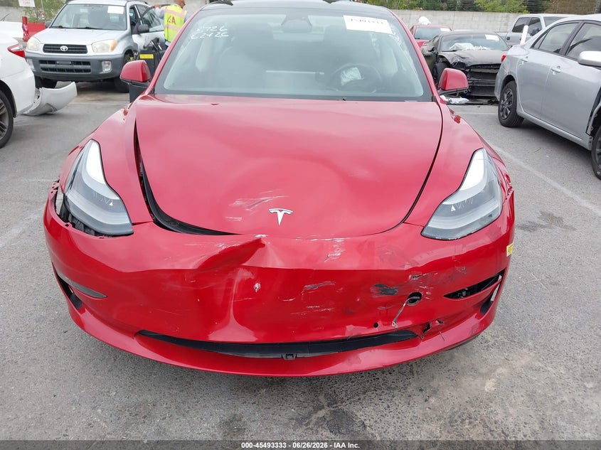 2022 Tesla Model 3 VIN 5YJ3E1EB2NF272315 IAAI salvage auction — FRONT END, Salvage Title, sold $4,850 on 2026-08-27 (photo 6)