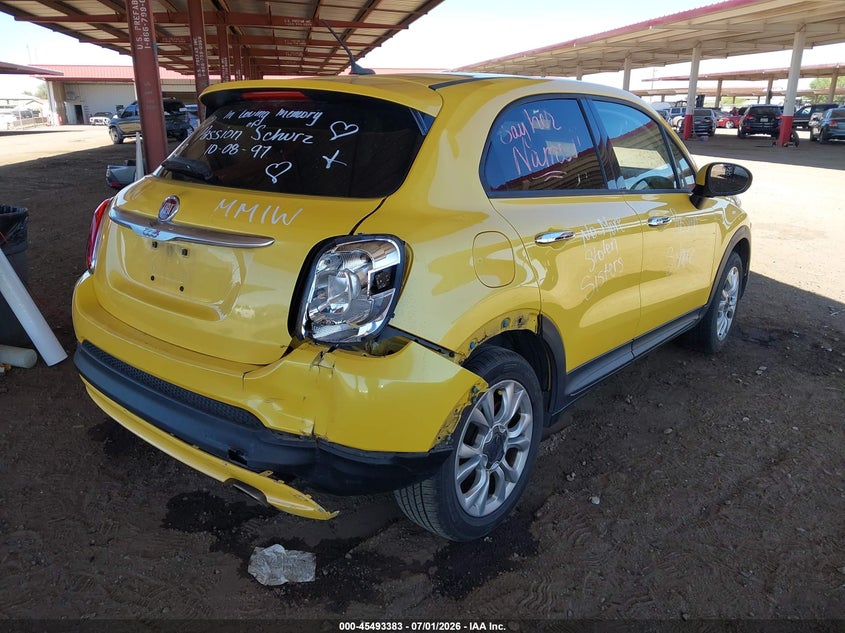 2016 Fiat 500x VIN ZFBCFXBT8GP339783 IAAI salvage auction — REAR END, Salvage (Arizona), sold $1,000 on 2026-07-28 (photo 4)