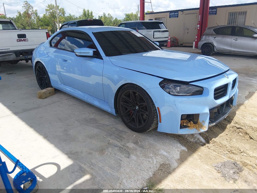 2023 BMW M2 VIN 3MF13DM02P8D50725 IAAI salvage auction — UNDERCARRIAGE, Rebuildable (Florida), sold $24,500 on 2026-07-30 (photo 1)