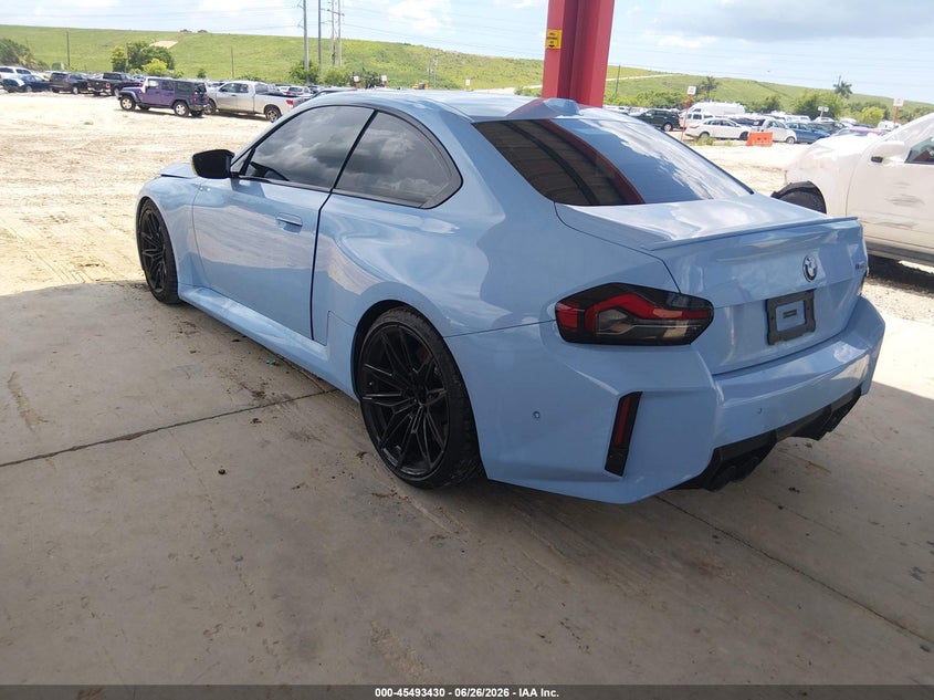 2023 BMW M2 VIN 3MF13DM02P8D50725 IAAI salvage auction — UNDERCARRIAGE, Rebuildable (Florida), sold $24,500 on 2026-07-30 (photo 3)