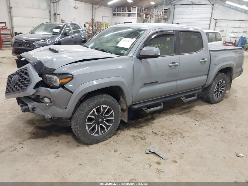 2021 Toyota Tacoma VIN 3TYCZ5AN3MT040364 IAAI salvage auction — FRONT END, Salvage Title, sold $12,800 on 2026-08-01 (photo 2)