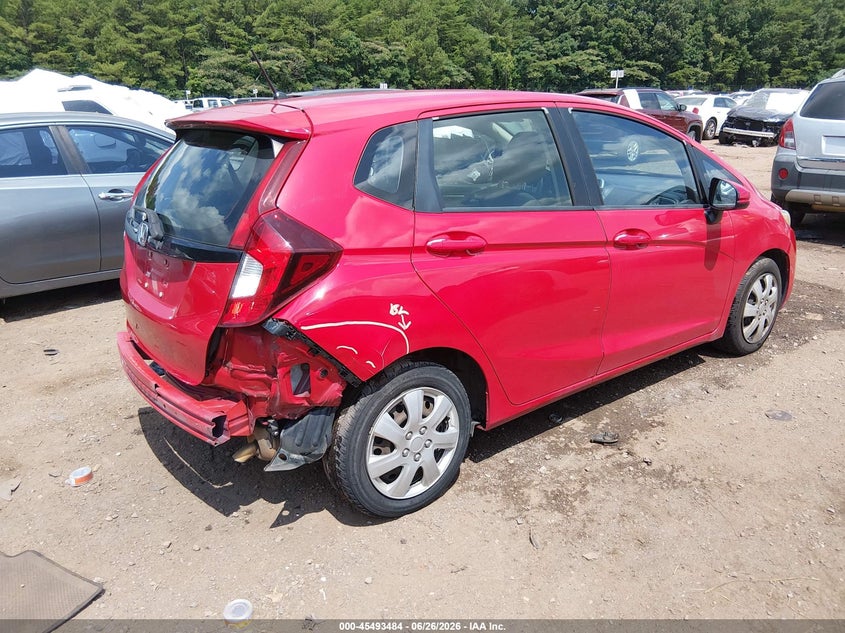 2016 Honda Fit VIN JHMGK5H50GS010336 IAAI salvage auction — REAR END, Salvage (Alabama), sold $1,250 on 2026-07-17 (photo 4)