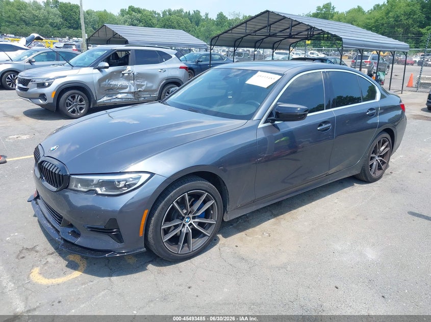 2019 BMW 3er VIN WBA5R7C55KAJ82364 IAAI salvage auction — SIDE, Salvage (Connecticut), sold $8,150 on 2026-07-09 (photo 2)