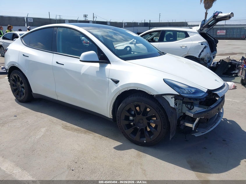 2020 Tesla Model y VIN 5YJYGDEF2LF002373 IAAI salvage auction — ALL OVER, Salvage (California), sold $8,500 on 2026-07-13 (photo 1)