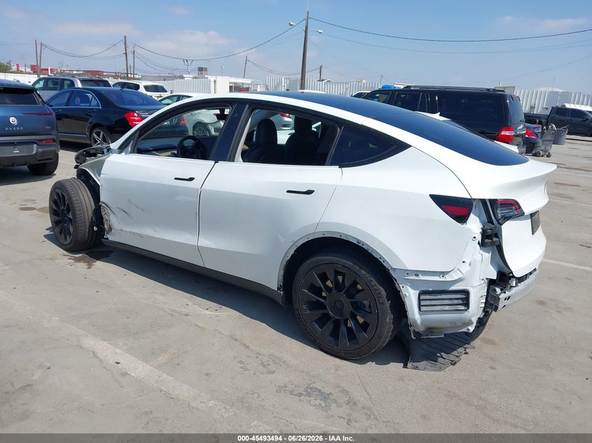 2020 Tesla Model y VIN 5YJYGDEF2LF002373 IAAI salvage auction — ALL OVER, Salvage (California), sold $8,500 on 2026-07-13 (photo 3)