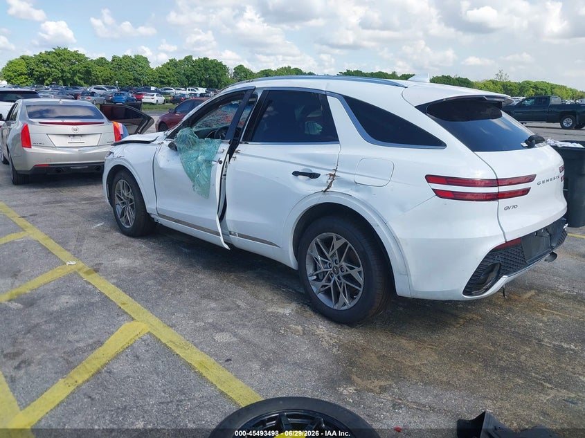 2025 Genesis Gv70 VIN 5NMMADTB2SH023043 IAAI salvage auction — ROLLOVER, Salvage Title, sold $6,100 on 2026-09-05 (photo 3)