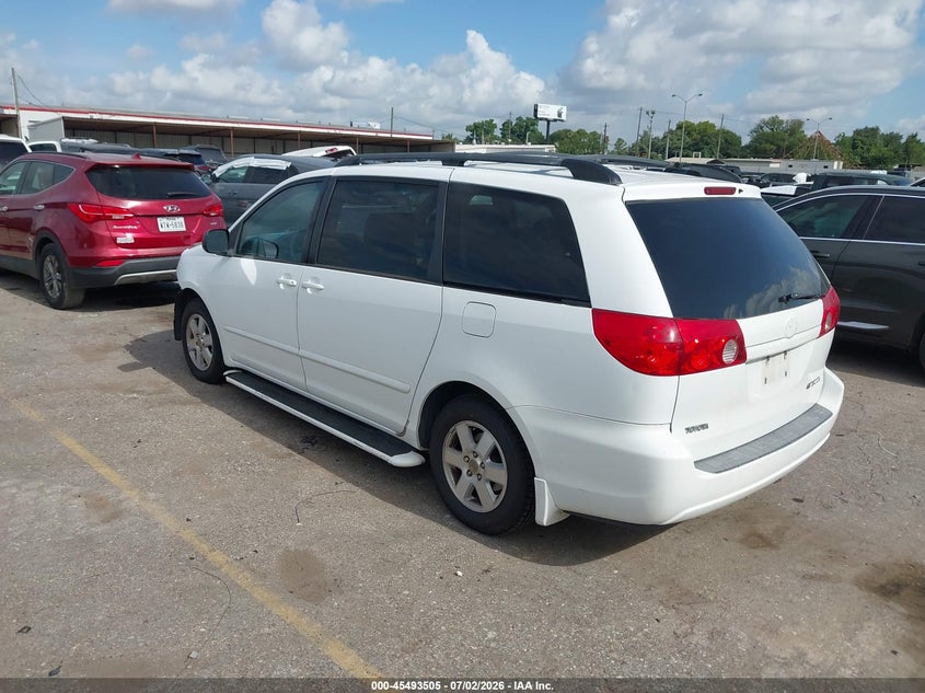 2009 Toyota Sienna VIN 5TDZK23C09S229212 IAAI salvage auction — FRONT & REAR, Salvage (Texas), sold $825 on 2026-07-31 (photo 3)