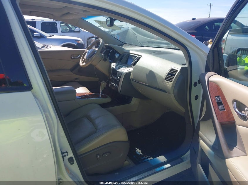 2009 Nissan Murano VIN JN8AZ18W89W142183 IAAI salvage auction — NORMAL WEAR, Clear - Dealer Only (California), sold $300 on 2026-07-09 (photo 5)