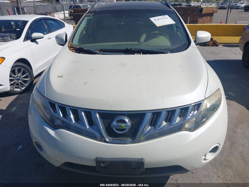 2009 Nissan Murano VIN JN8AZ18W89W142183 IAAI salvage auction — NORMAL WEAR, Clear - Dealer Only (California), sold $300 on 2026-07-09 (photo 6)