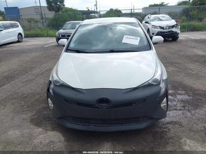 2016 Toyota Prius VIN JTDKARFU3G3006310 IAAI salvage auction — ENGINE DAMAGE, Clear (Florida), sold $6,950 on 2026-07-15 (photo 6)