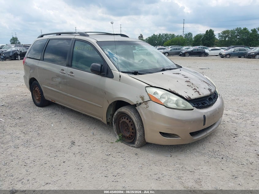 2006 Toyota Sienna VIN 5TDZA23C46S390001 IAAI salvage auction — NORMAL WEAR, Original (Ohio), sold $675 on 2026-07-08 (photo 1)