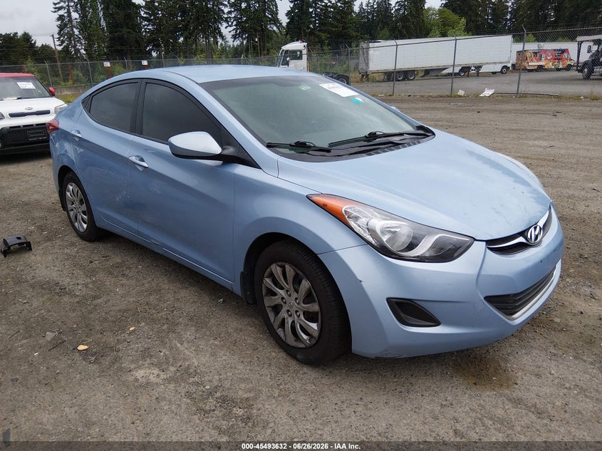 2013 Hyundai Elantra VIN KMHDH4AEXDU542051 IAAI salvage auction — BIO HAZARD, Bill Of Sale (Washington), sold $350 on 2026-07-31 (photo 1)