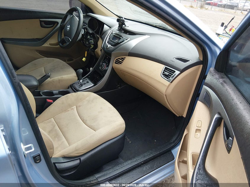 2013 Hyundai Elantra VIN KMHDH4AEXDU542051 IAAI salvage auction — BIO HAZARD, Bill Of Sale (Washington), sold $350 on 2026-07-31 (photo 5)